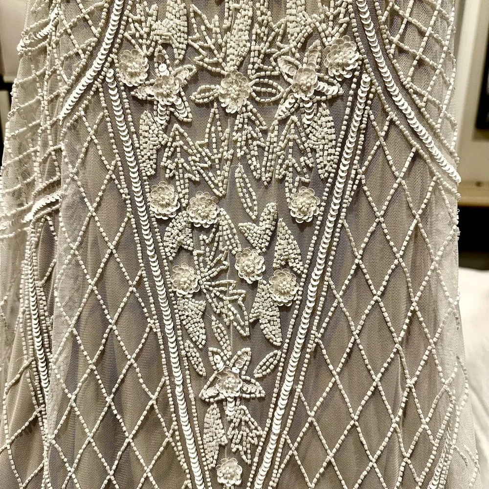 Elegant Cream Beaded Evening or Wedding - Picture 11 of 13